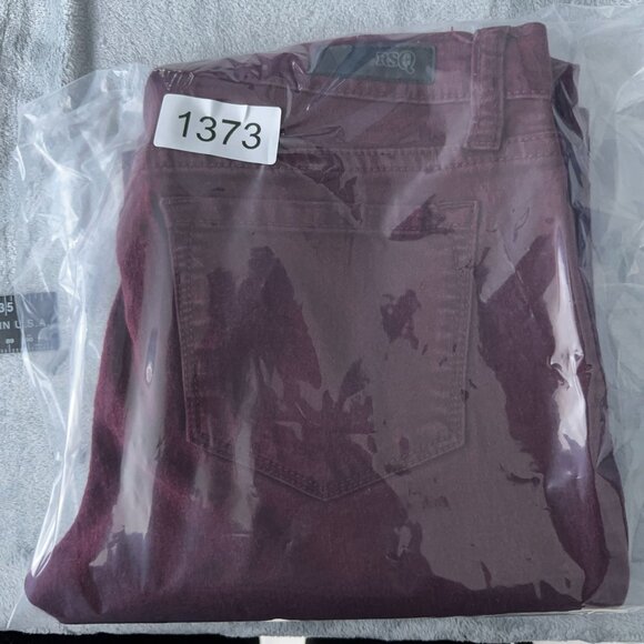 RSQ Miami Jegging Jeans Low Rise Five Design Pockets Womens Maroon Size 7R - Picture 11 of 11